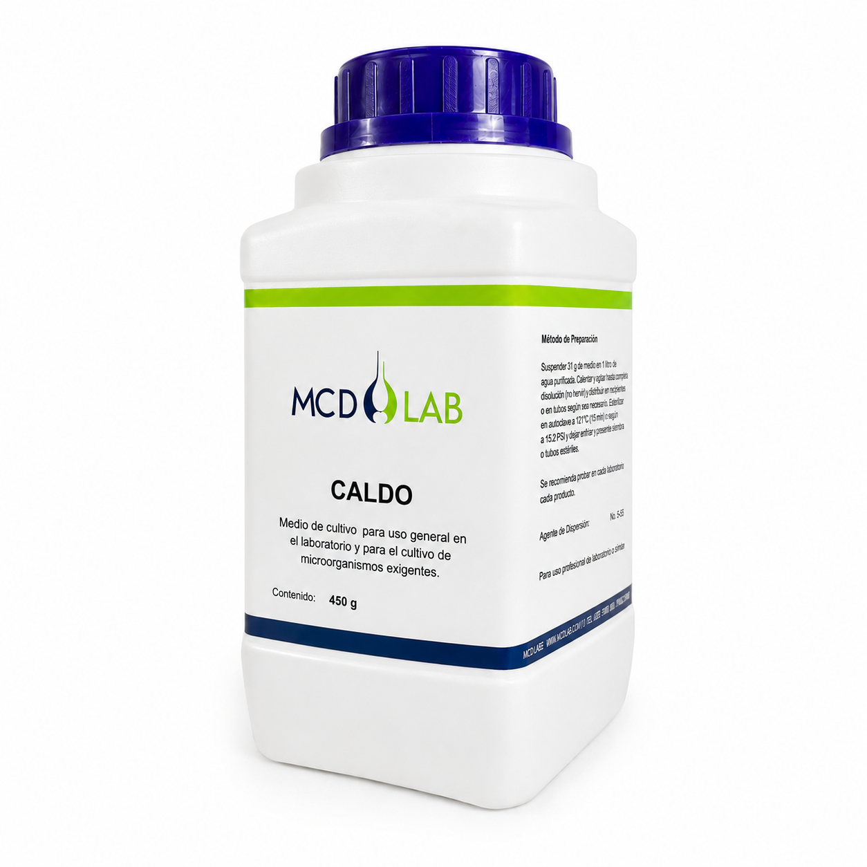Caldo Lactosado Frasco de 450g MCD LAB