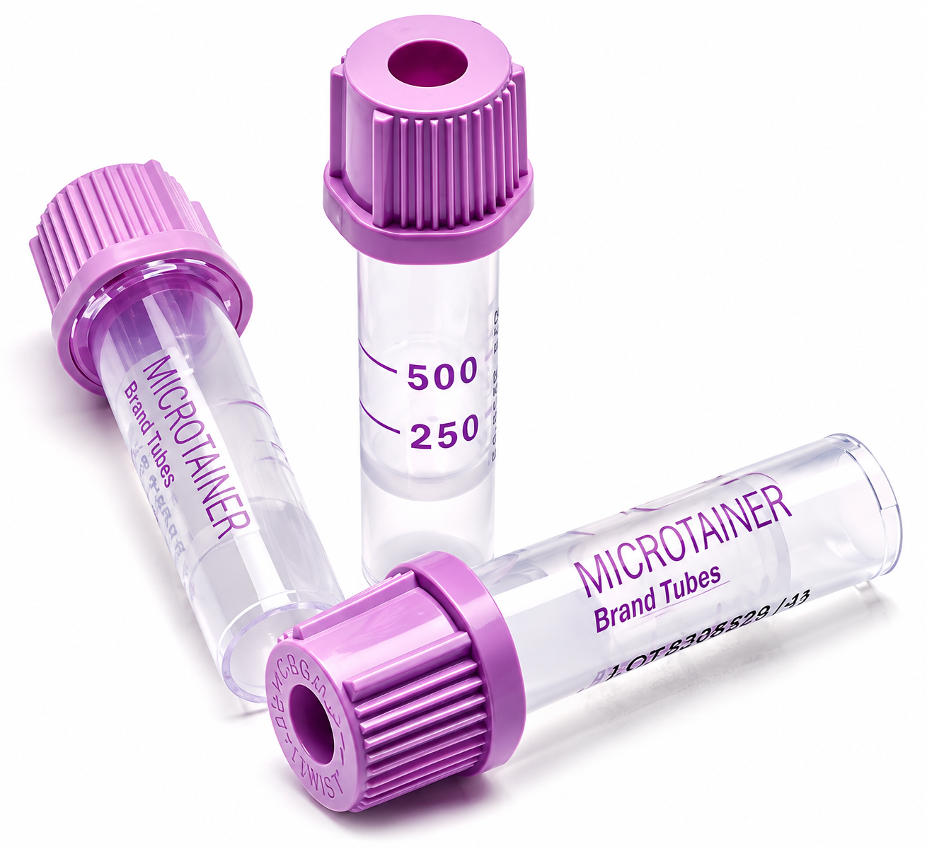 Tubo de Microcolección con Microgard® EDTA, Tapa Lavanda, 200 piezas