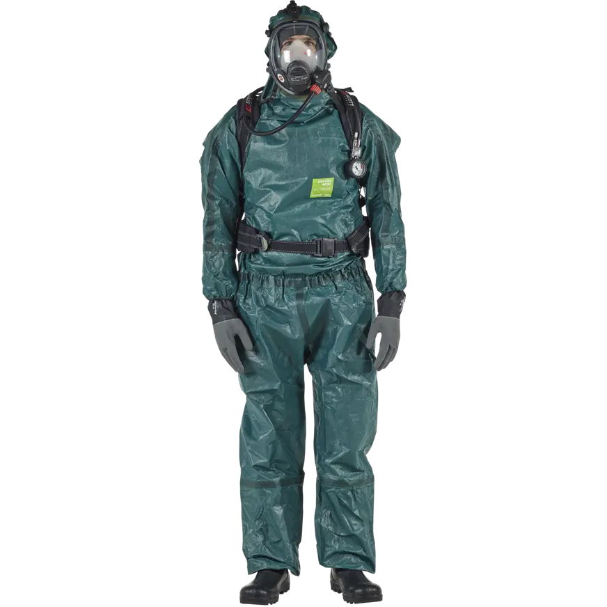 ALPHATEC 684000 REAR ENTRY LVL B SUIT NEOPRENE FACE SEAL ATTCHED GLOVE SIZE M