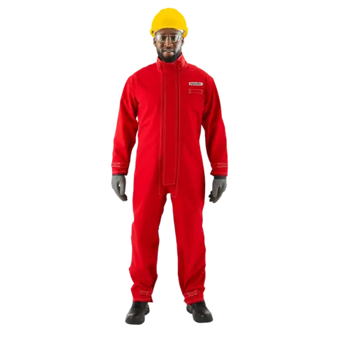 ALPHATEC 66667 COVERALL RED POLY SIZE 3XL