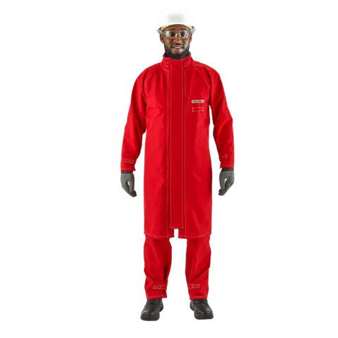 ALPHATEC 66663 COAT RED POLY SIZE 4XL