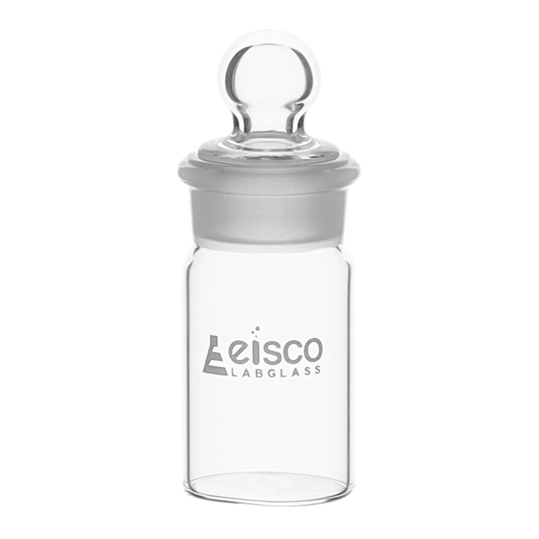 Weighing bottle-Tall form, borosilicate glass with interchangeable ground stopper, cap. 15ml, OD 25mm, height 50mm