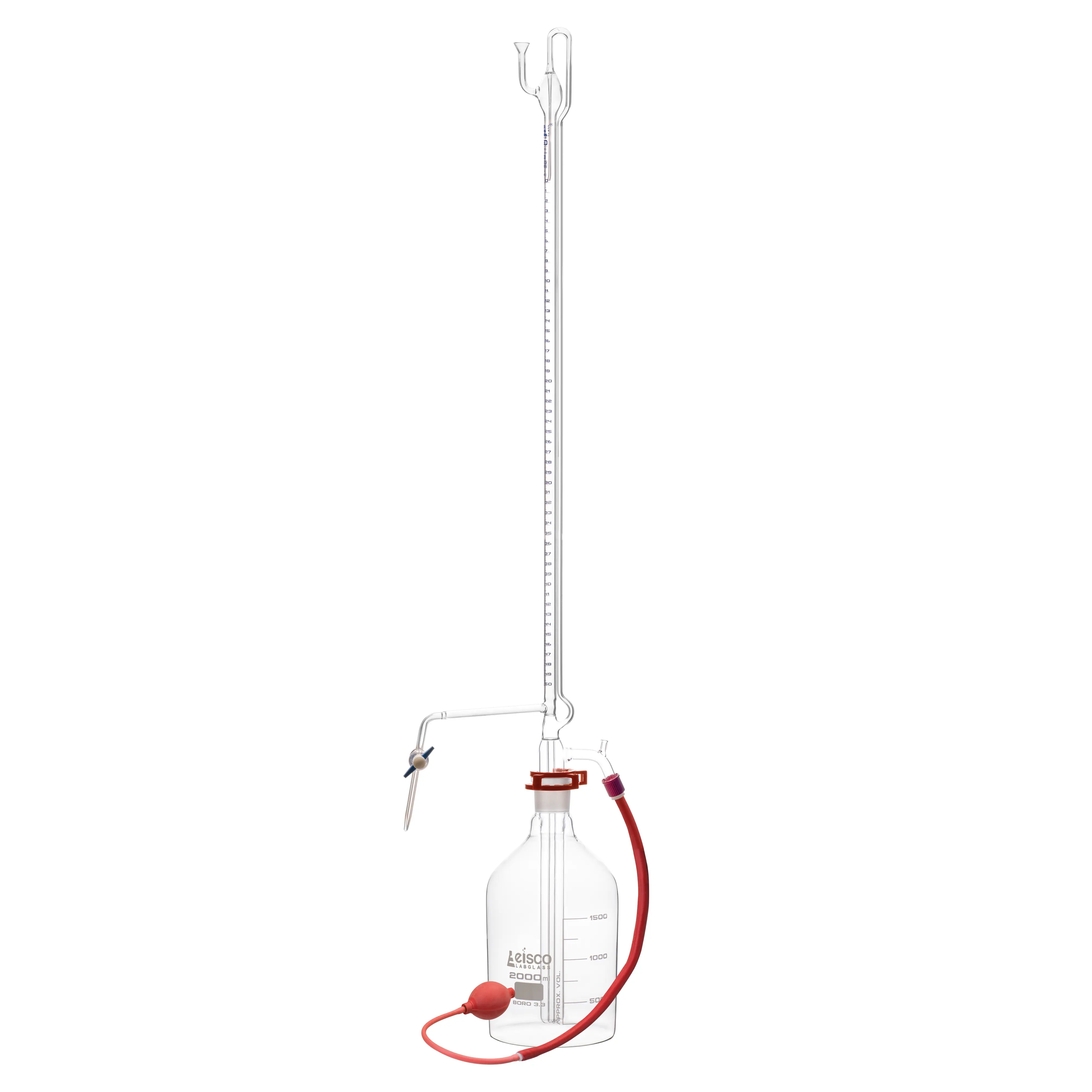Burettes - Automatic - Glass, capacity 50ml, Sub. Div. 0.10ml Tolerance ± 0.10ml, class 'B'