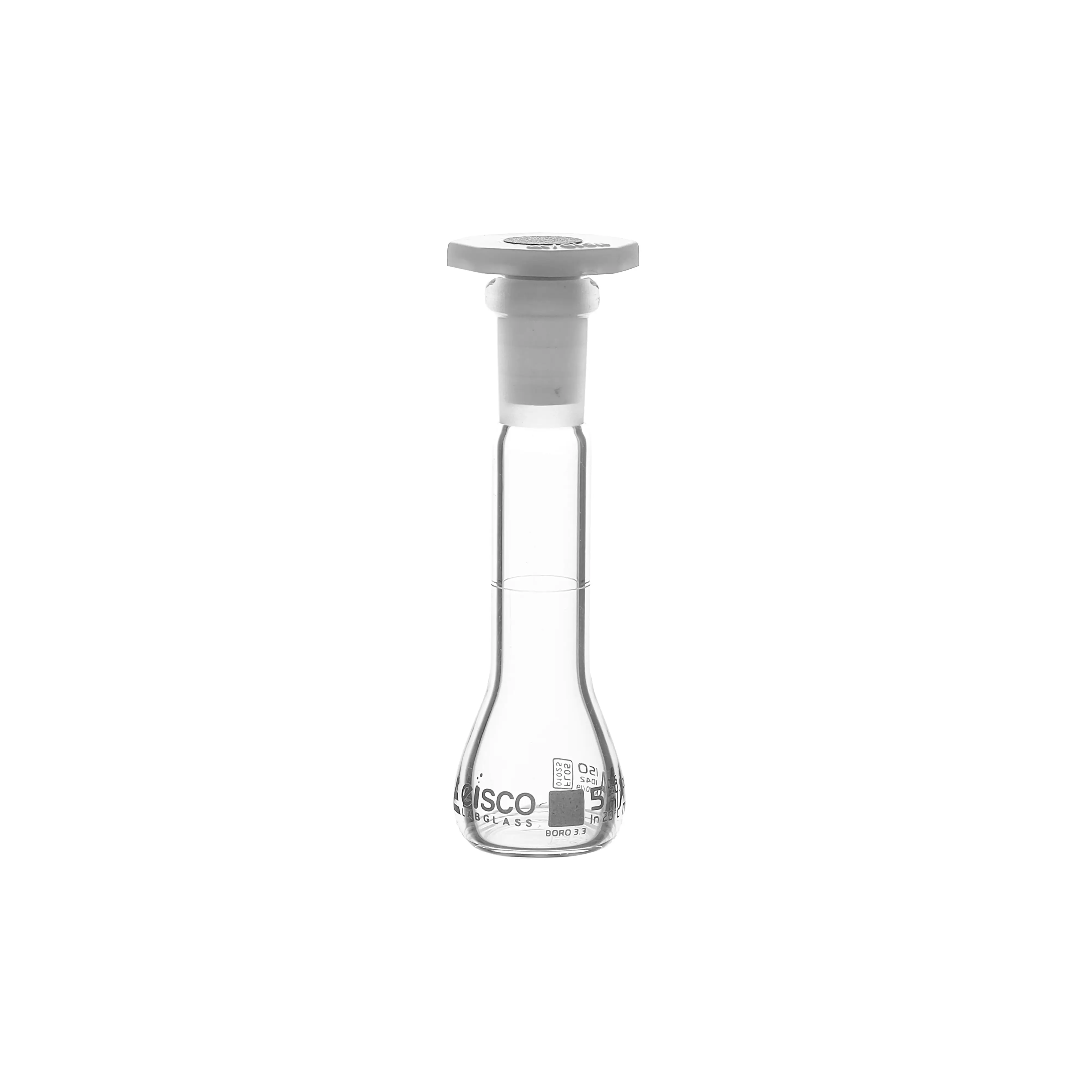 Flask Volumetric class 'A', cap. 1ml, socket size 7/16, borosilicate glass, Blue Printing