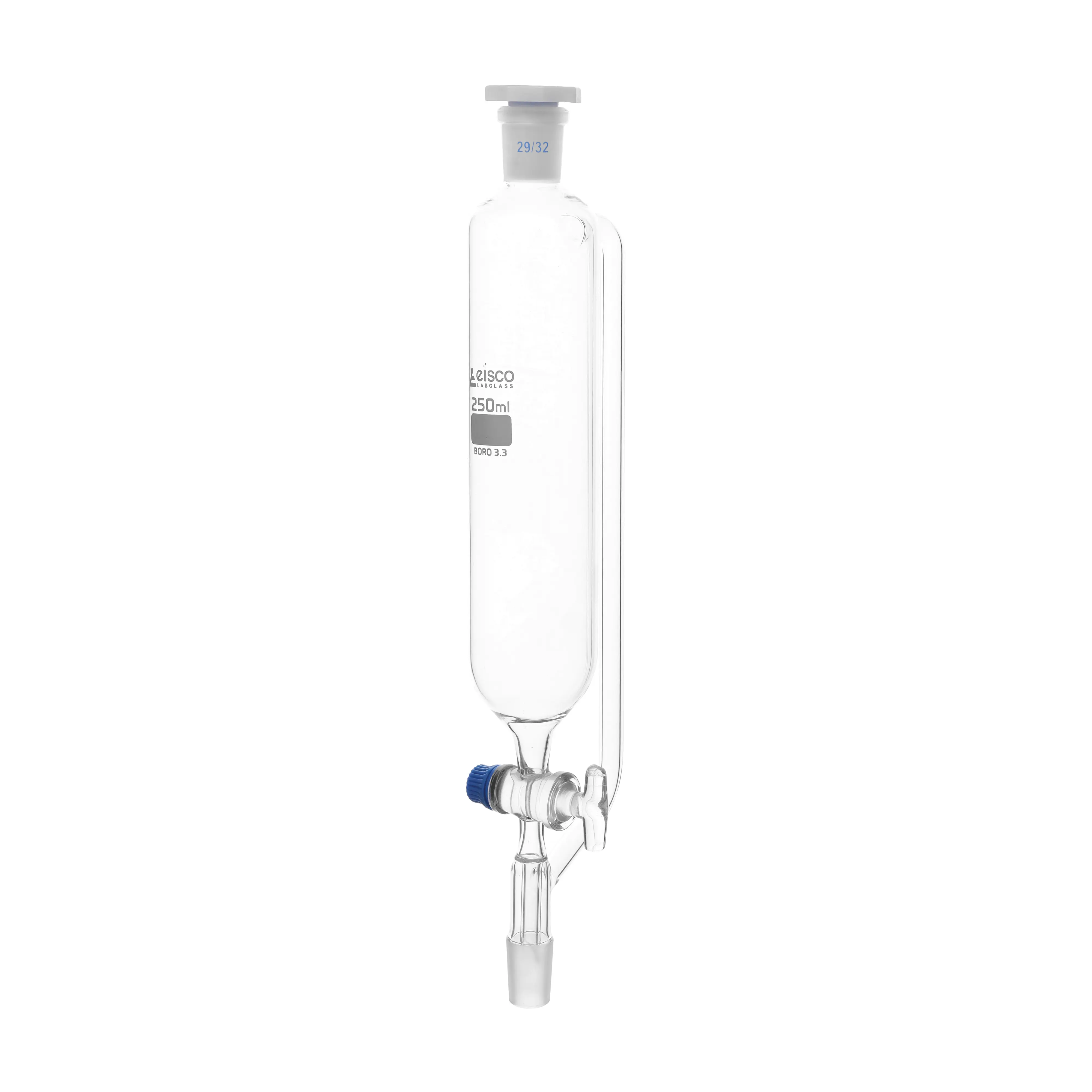 Funnel Dropping-Cylindrical -Pressure Equalising Glass Stopcock Un-Graduated 500 ml Socket Size 29/32
