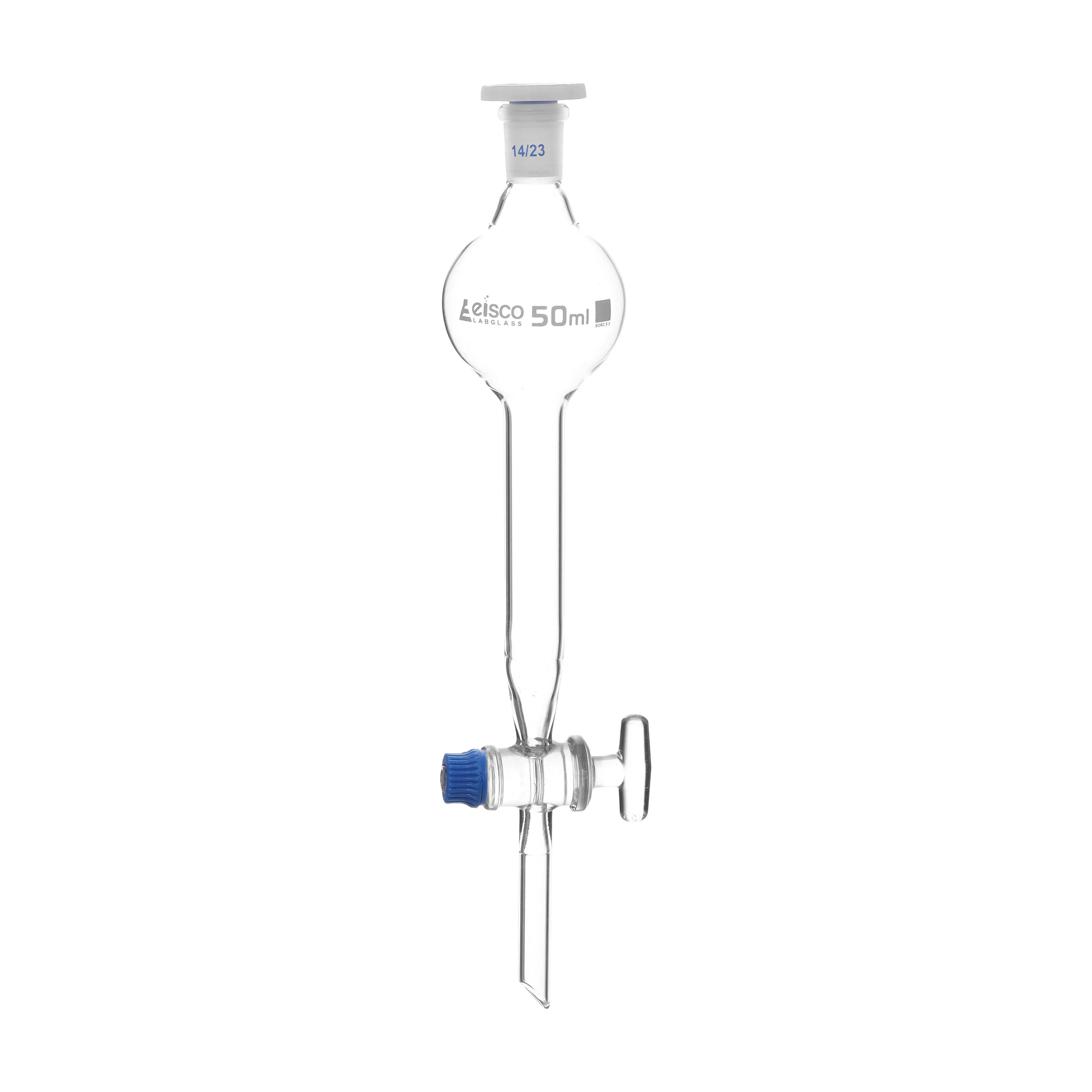 Funnel Separating - Gilson, cap. 50ml, Socket size 14/23, borosilicate glass with glass stopcock