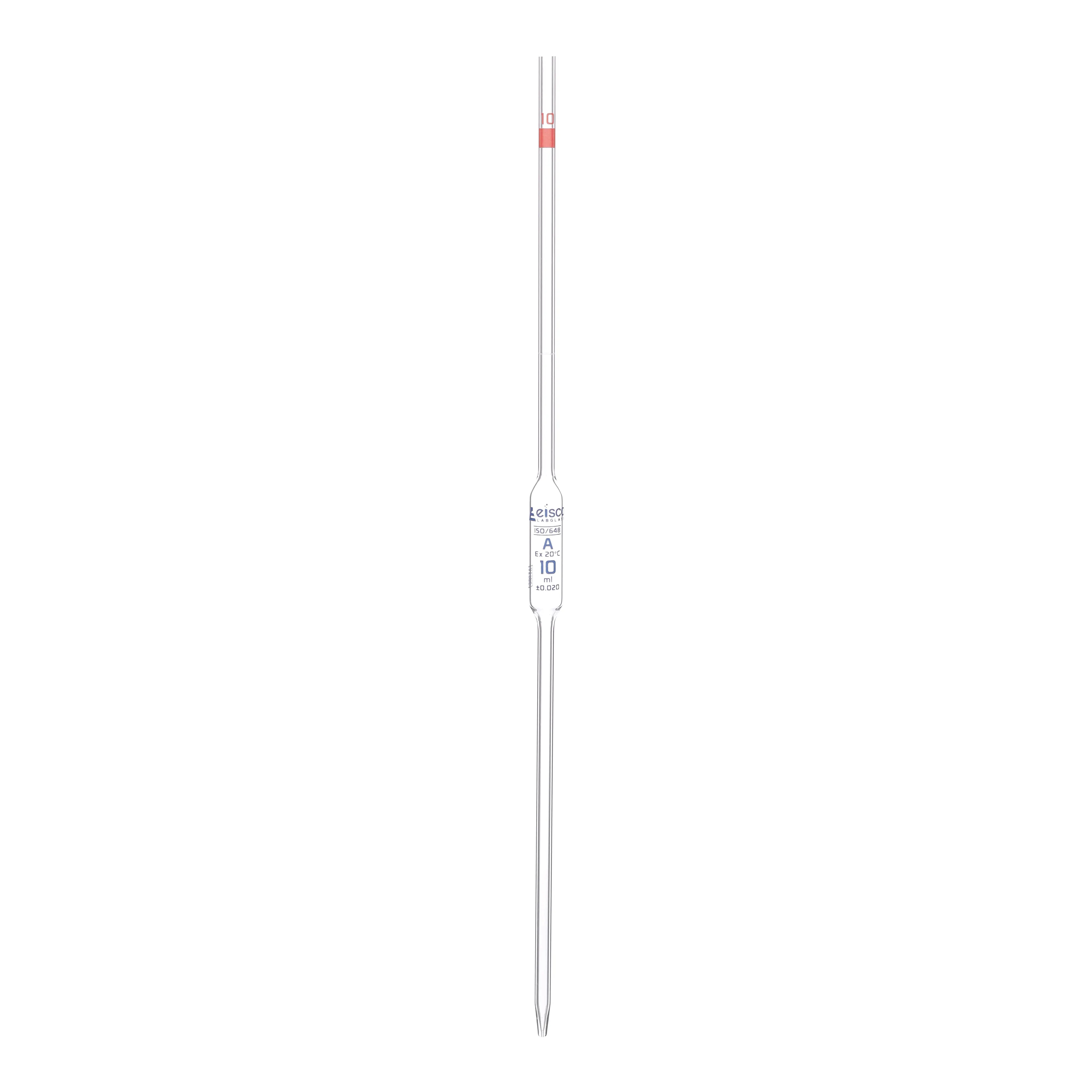 Volumetric Pipette, 15mL - Class A - Green Coded