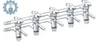 MANIFOLD CON LLAVES DE VIDRIO