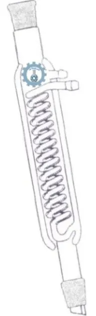 CONDENSADOR DE PODER SERPENTIN CON DOBLE CHAQUETA