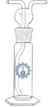 FRASCO LAVADOR DE GASES CON FILTRO