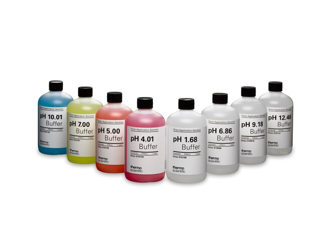 Botellas de Buffer de pH Thermo Scientific™ Orion™ 475 ml , 10,01 ± 0,02 pH