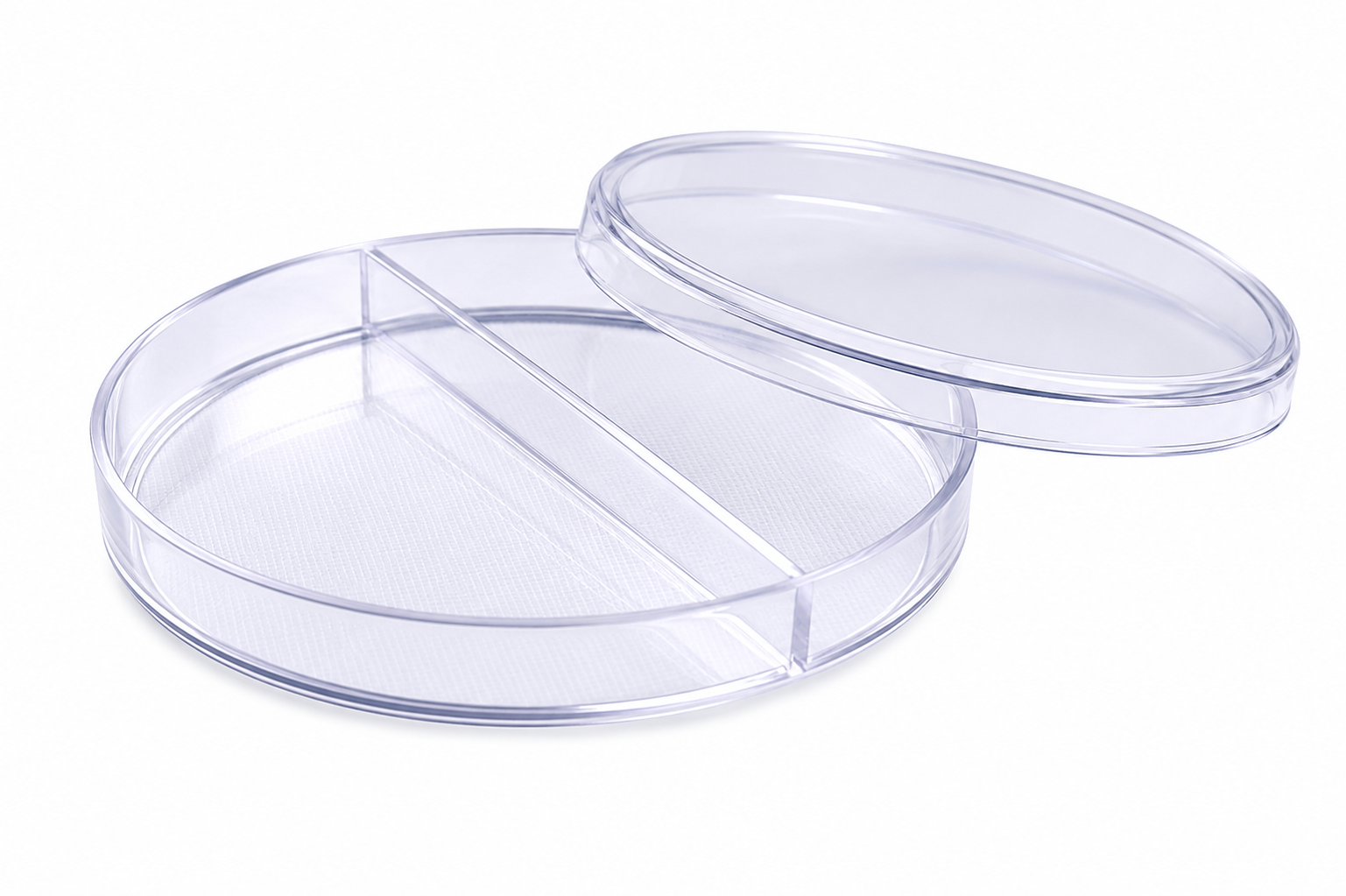 Caja Petri Estéril Desechable de Poliestireno Cristal 90x15mm Doble (I) 500 PZAS. INDUSTRIAS RUISÁNCHEZ